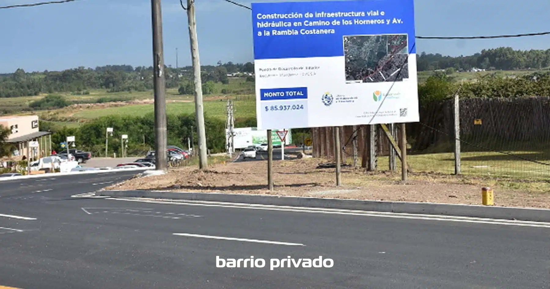 Finalizó obra de Camino de los Horneros